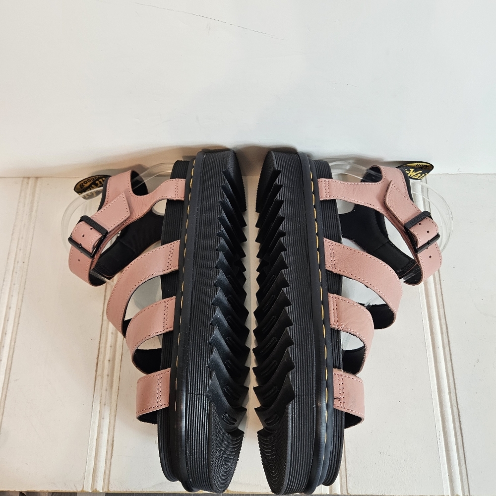 Dr. Martens Blaire Quad Platform Sandals Womens 10 Fondant Pink Strappy Chunky - Picture 8 of 16